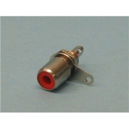 CONECTOR RCA BASE ROSCA M10 ROJO                  