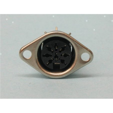 CONECTOR DIN 8P H BASE 90º                        
