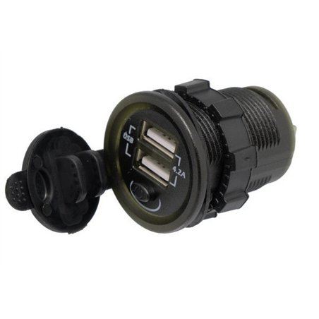 CONECTOR 2 USB-A E INTERRUPTOR                    