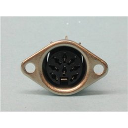 CONECTOR DIN 8P H BASE 45º                        