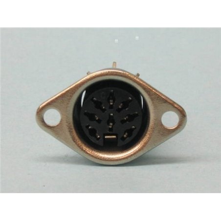 CONECTOR DIN 8P H BASE 45º                        