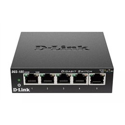 SWITCH 5 PORT DGS-105 10/100/1000 SOHO METAL      