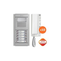 KIT PORTERO GOLMAR E5210/T 10 VIVIENDAS 2 HILOS   