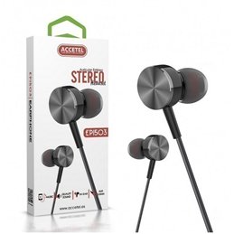 AURICULAR ACCETEL ESTEREO NEGRO                   