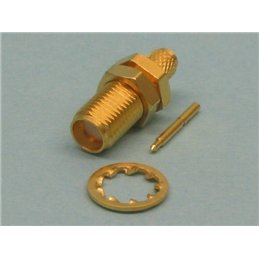 CONECTOR SMA H CRIMP RG58 POL INVERTIDA           
