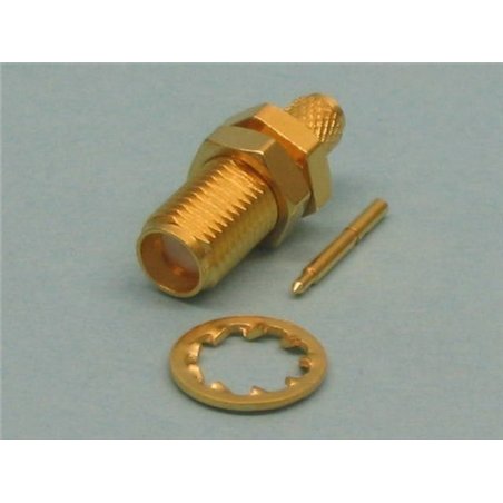 CONECTOR SMA H CRIMP RG58 POL INVERTIDA           