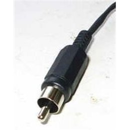CONECTOR RCA M PLASTICO NEGRO                     