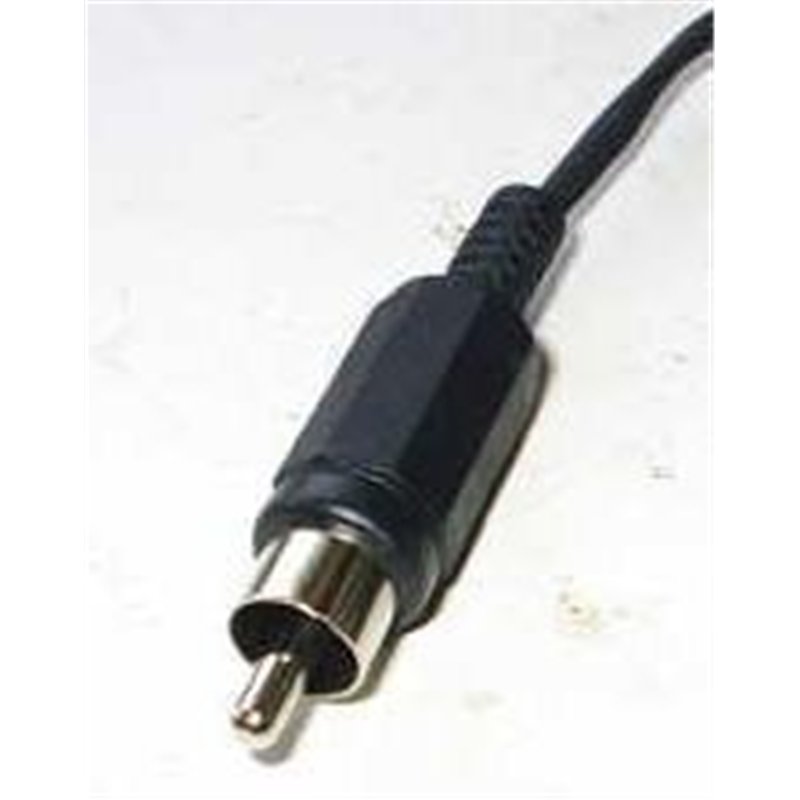 CONECTOR RCA M PLASTICO NEGRO                     