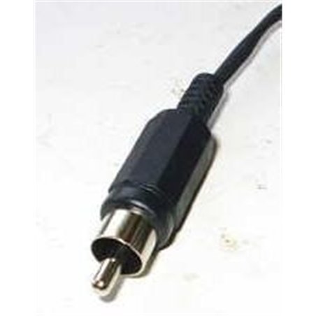 CONECTOR RCA M PLASTICO NEGRO                     