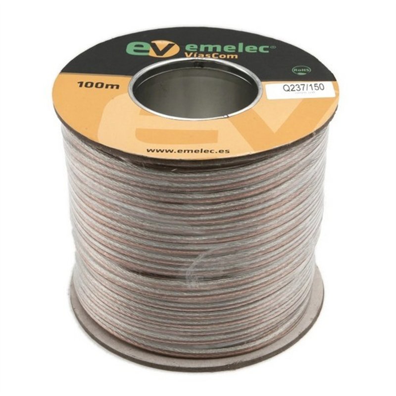 CABLE ALTAVOZ 1,5MM TRANSP COBRE                  