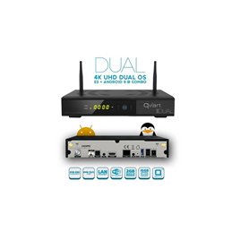 RECEPTOR SATELITE QVIART DUAL 4K                  