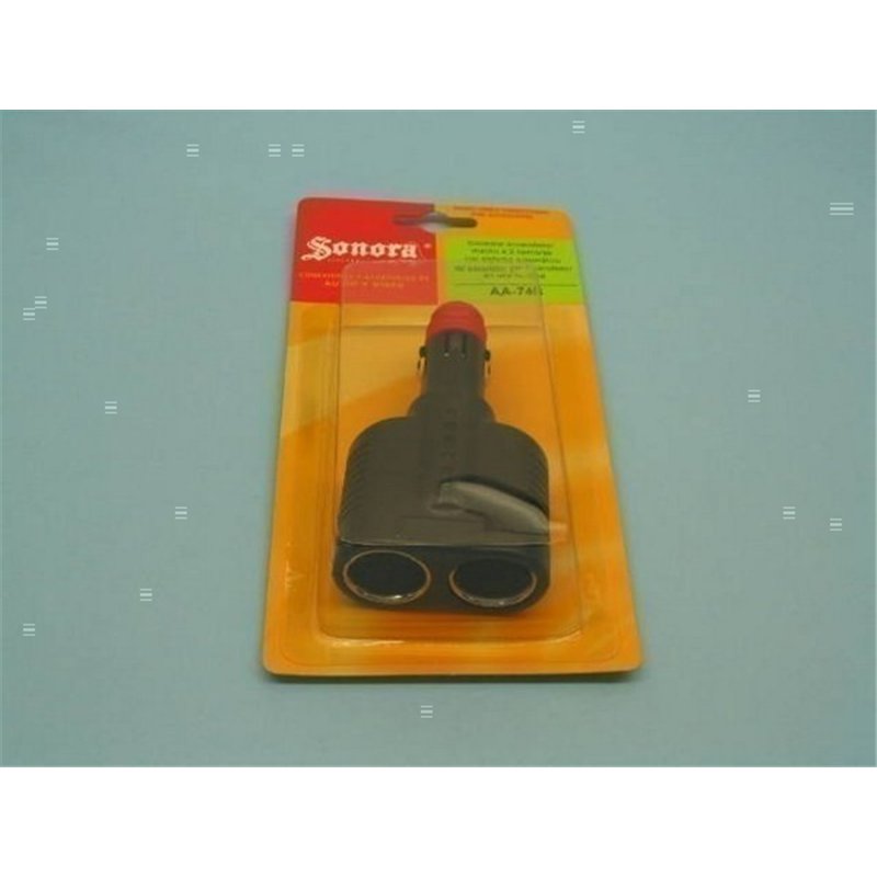 CONECTOR ENCENDEDOR AUTO DOBLE                    