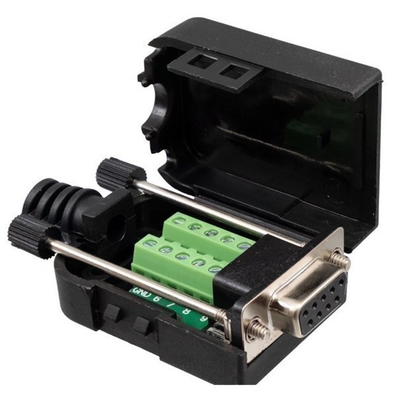 CONECTOR SUBD 9H CON TERMINALES TORNILLO          