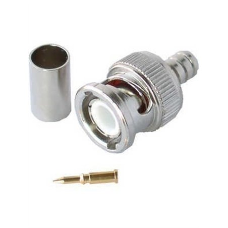 CONECTOR BNC M CRIMP RG58 POL INVERTIDA           