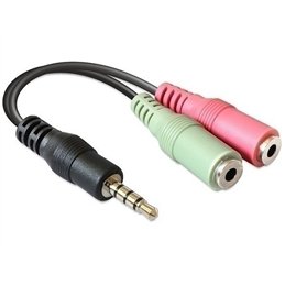ADAPTADOR JACK 3,5 4CONTACTOS / MICRO + AURICULAR 