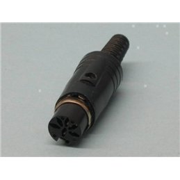 CONECTOR DIN 6P H AEREO 45º                       