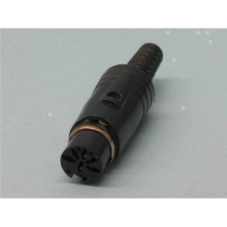 CONECTOR DIN 6P H AEREO 45º                       