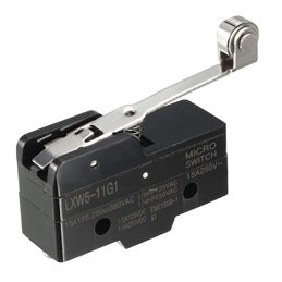 MICRORRUPTOR PALANCA LARGA-ROLDANA                