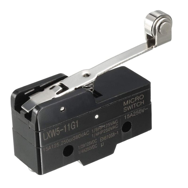 MICRORRUPTOR PALANCA LARGA-ROLDANA                