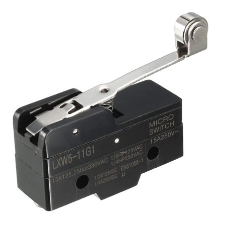 MICRORRUPTOR PALANCA LARGA-ROLDANA                