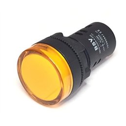 PILOTO LED AMBAR 230VAC 22MM                      