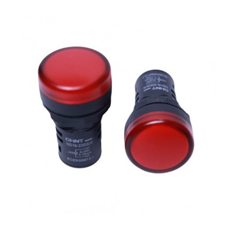 PILOTO LED ROJO 12VAC/DC 22MM                     