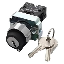 SELECTOR 2 POSICIONES CON LLAVE NO EXTRAIBLE      