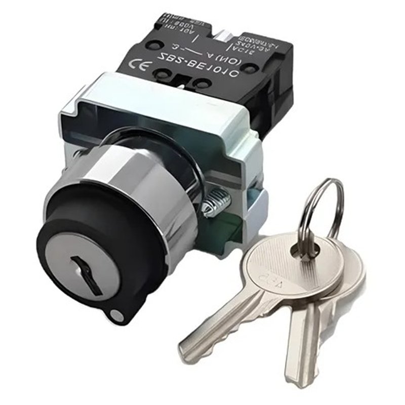 SELECTOR 2 POSICIONES CON LLAVE NO EXTRAIBLE      