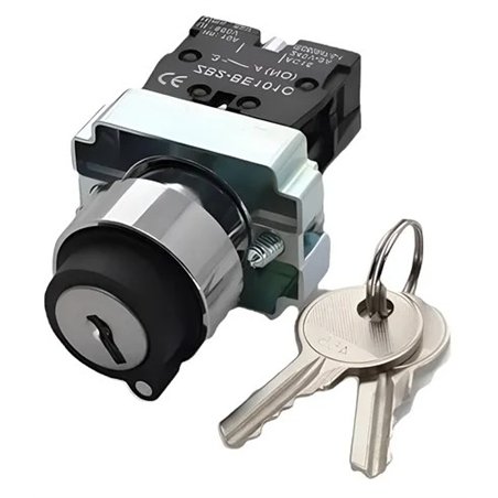 SELECTOR 2 POSICIONES CON LLAVE NO EXTRAIBLE      