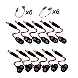 KIT PORTAPILA 8XR06 +PORTAPILA 9V DE 20CM         