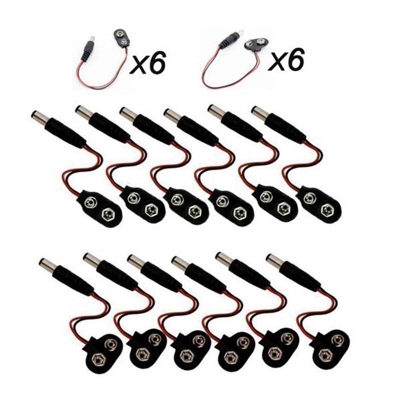 KIT PORTAPILA 8XR06 +PORTAPILA 9V DE 20CM         