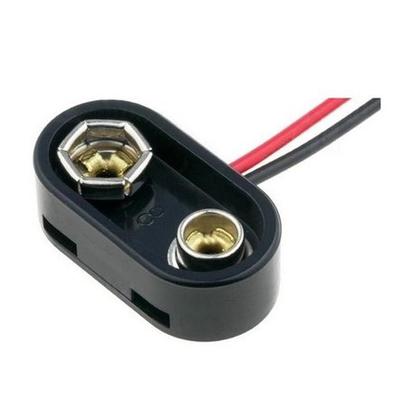 PORTAPILAS CLIP 9V T/LATERAL 20CM                 