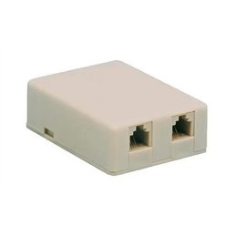 ROSETA TELEFONO 4 VIAS DOBLE                      