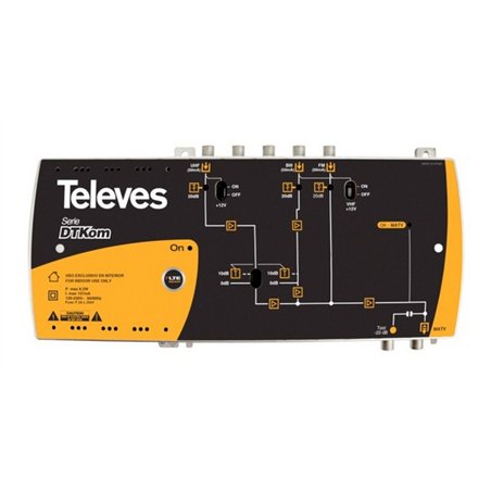 CENTRAL AMPLIFICADORA 5340 55dB TELEVES           