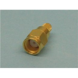 CONECTOR SMA M CRIMP RG58 POL INVERTIDA           