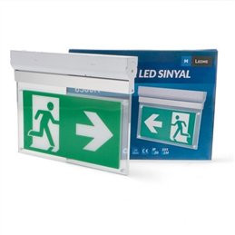 APARATO EMERGENCIA LED 3W CON CARTEL DOBLE CARA   