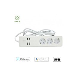 BASE MULTIPLE INTELIGENTE 3 TOMAS + 3 USB         