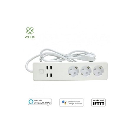 BASE MULTIPLE INTELIGENTE 3 TOMAS + 3 USB         