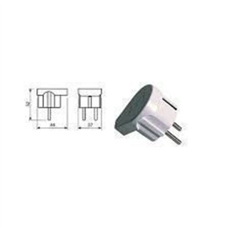 CLAVIJA SCHUKO SALIDA LATERAL                     