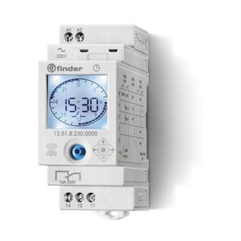 INTERRUPTOR HORARIO FINDER DIGITAL 2 C ASTRO 1 MIN