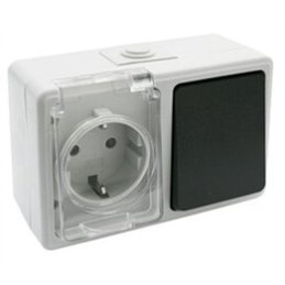 BASE T.T. LATERAL + CONMUTADOR ESTANCO            