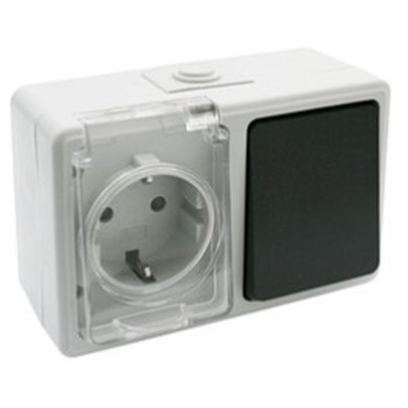 BASE T.T. LATERAL + CONMUTADOR ESTANCO            