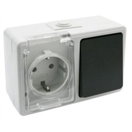 BASE T.T. LATERAL + CONMUTADOR ESTANCO            