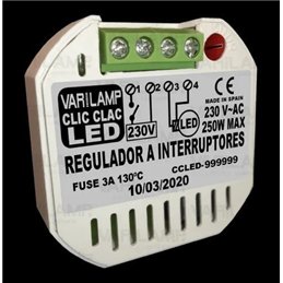 REGULADOR ELECT. VARILAMP A INTERRUPTOR PARA LED  