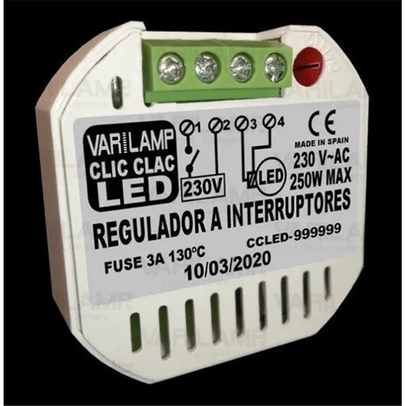 REGULADOR ELECT. VARILAMP A INTERRUPTOR PARA LED  