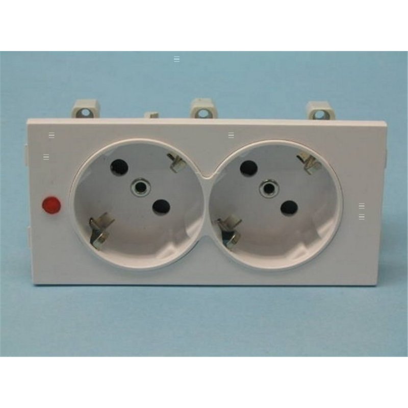BASE S500 DOBLE SCHUKO BLANCO 50010432-030        
