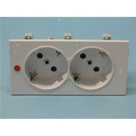 BASE S500 DOBLE SCHUKO BLANCO 50010432-030        