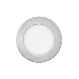 DOWNLIGHT LED  6W LUZ DIA 6000K R PLATA EMP       