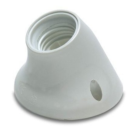 PORTALAMPARA BASE BLANCO CURVO E27                