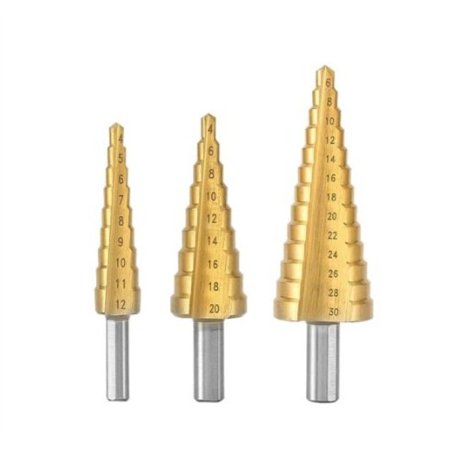 JUEGO BROCAS ESCALONADAS 3 PIEZAS                 